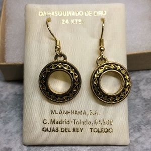 NWOT pierced earrings from Toledo,Spain